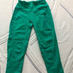 Till You Collapse Green Leggings